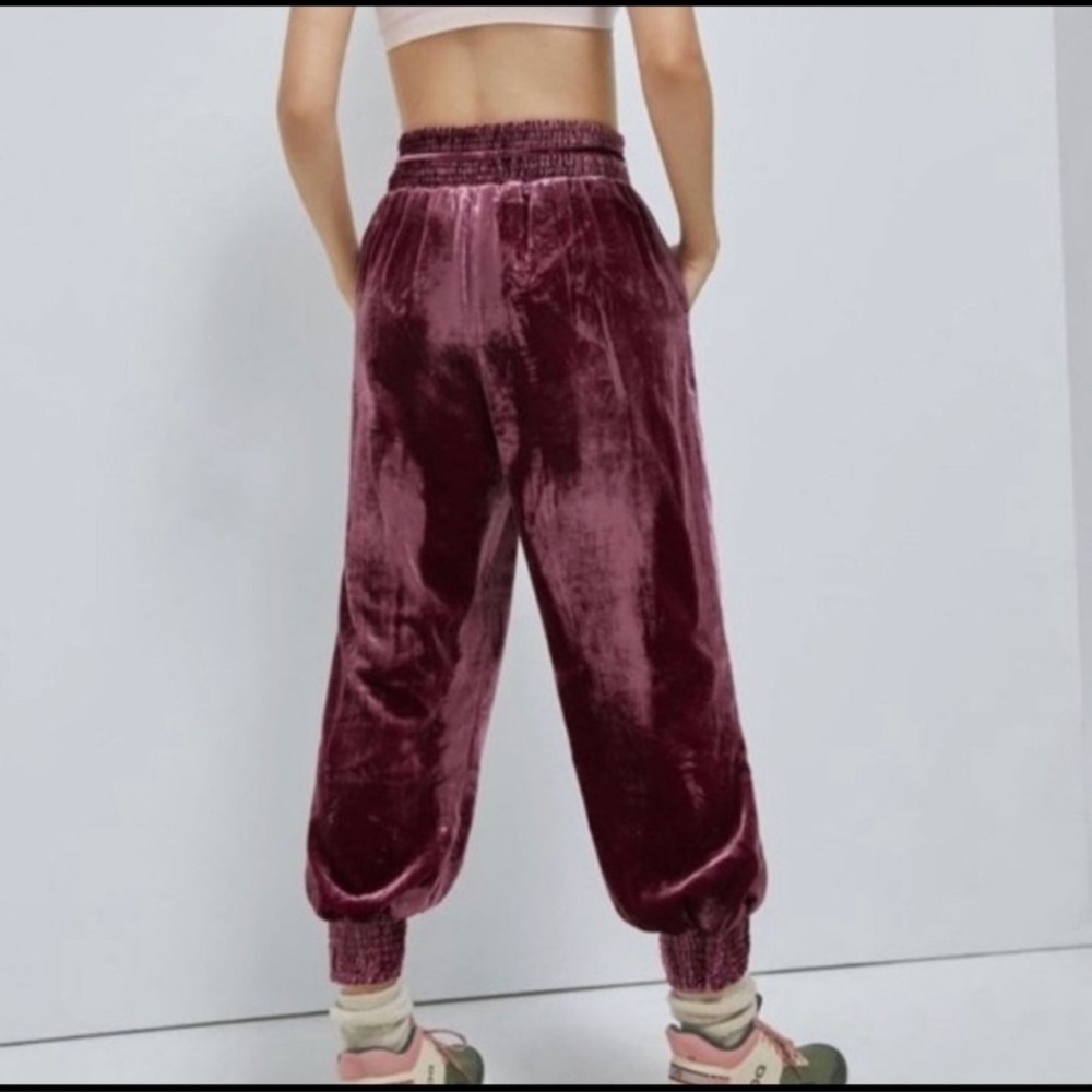 NWT Anthropologie velvet joggers